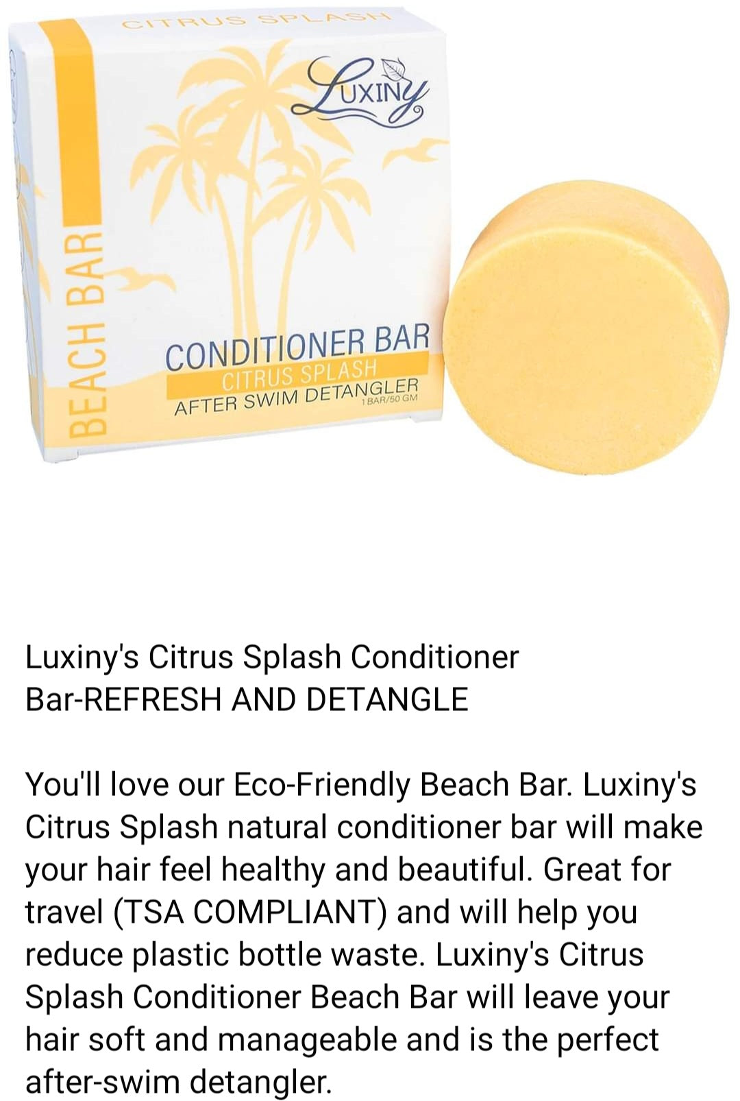 Luxiny Solid Conditioner Bars (Citrus Splash)