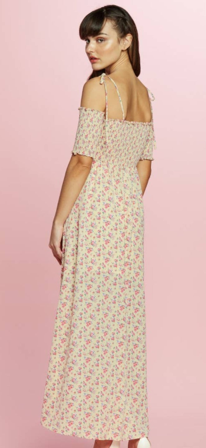 Woman's Dress Yellow/Pink