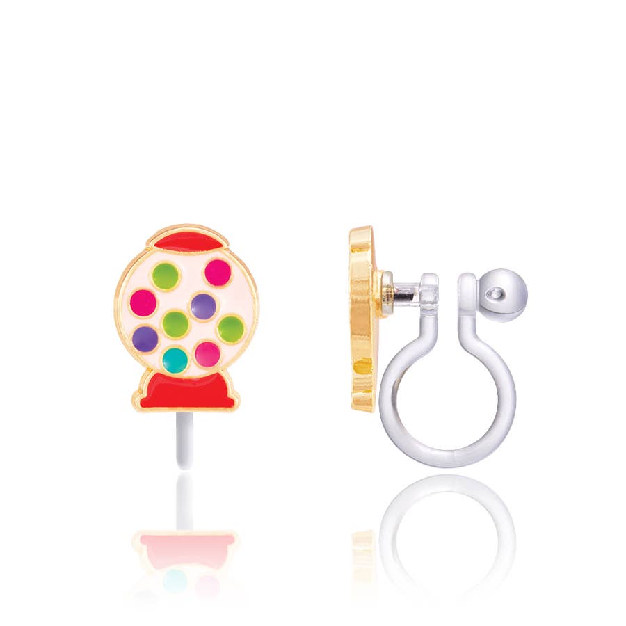 Girl Nation - CLIP ON Cutie Earrings- Gumball Nostalgia