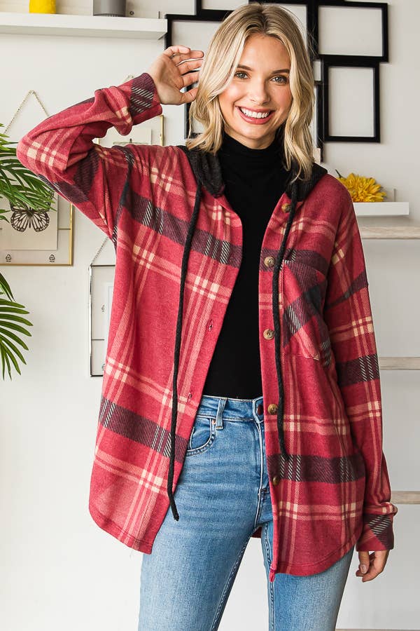 SOFT PLAID SHACKET