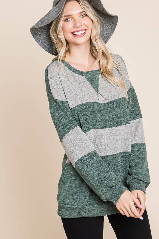 Color Block Casual Top