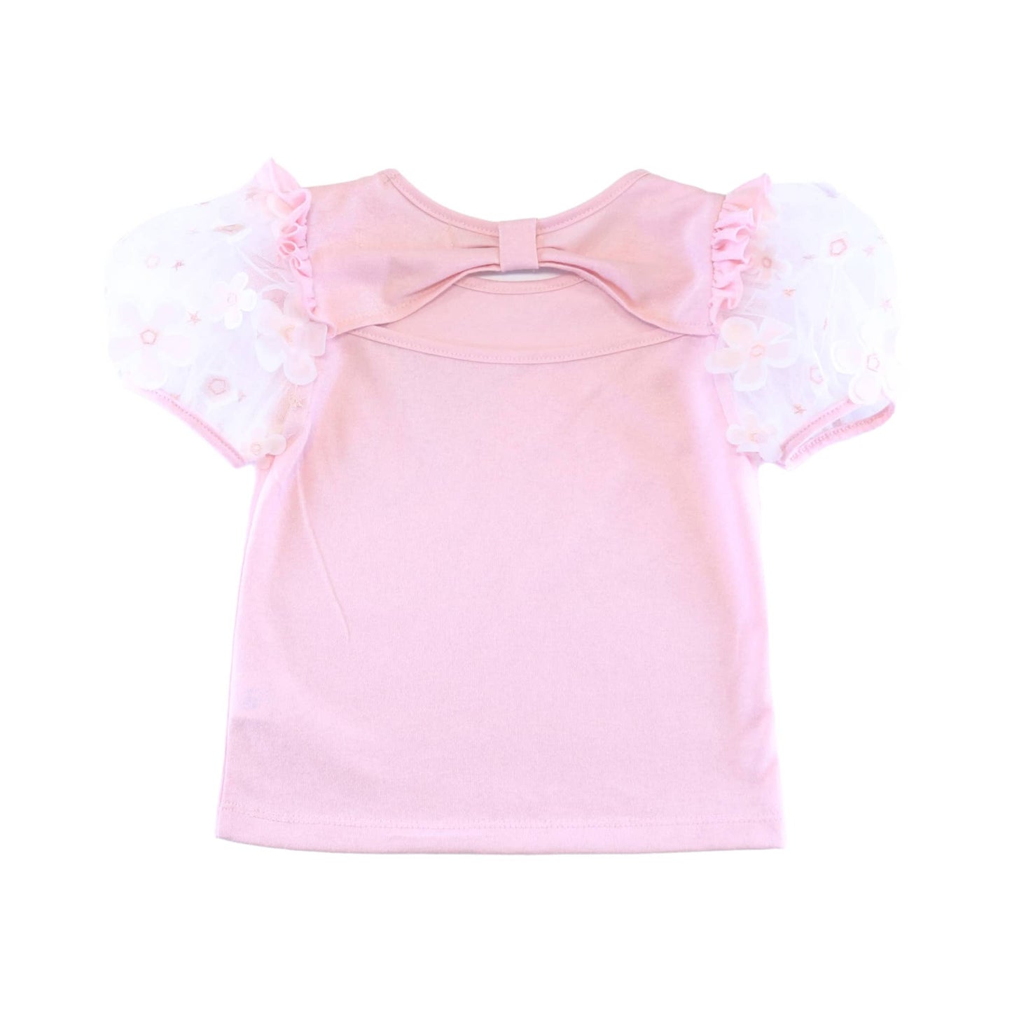 Floral Mesh Sleeve Top
