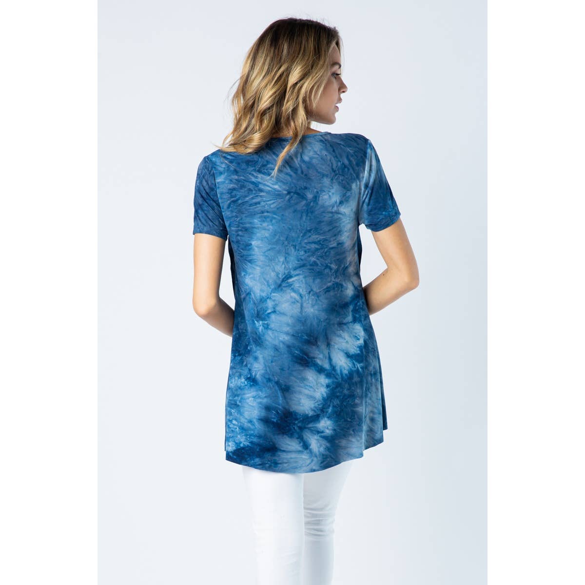 DYED SHORT SLEEVE TOP