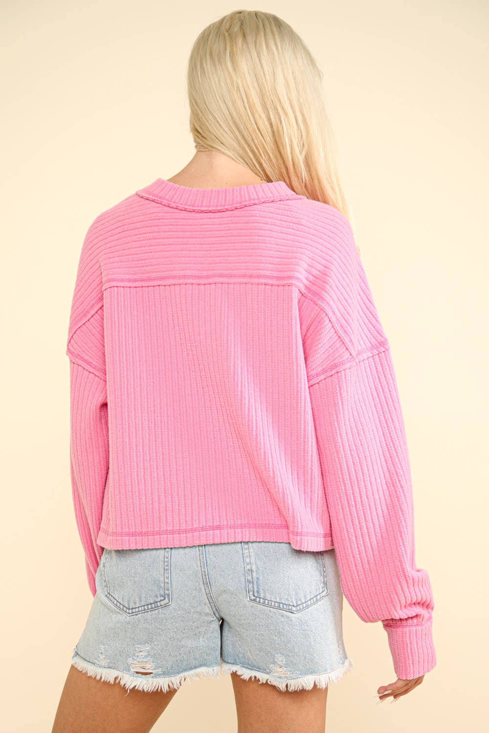 Soft V-Neck Knit Top