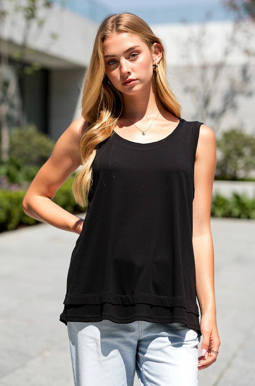 Baby Ribbed Knit Tank Top