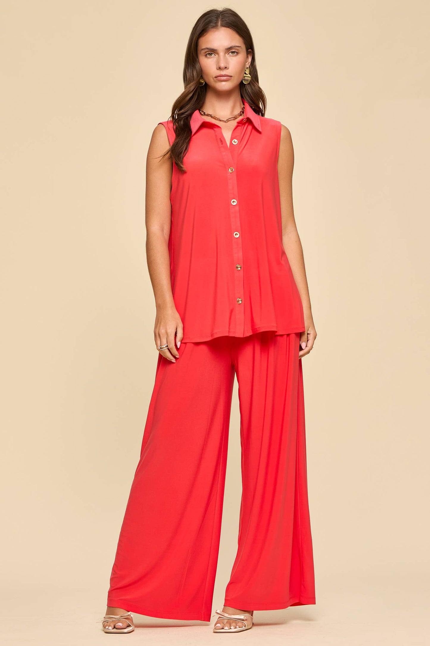 2-Piece Tank + Relaxed Pants Resort Wear Set