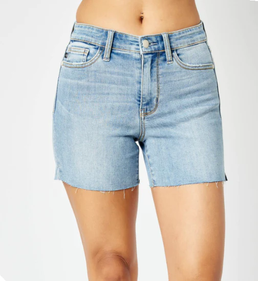Mid Rise Cut Off Shorts 15251