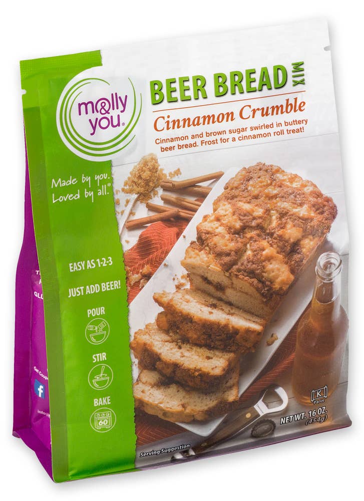 molly&you® - Cinnamon Crumble Premium Beer Bread Mix