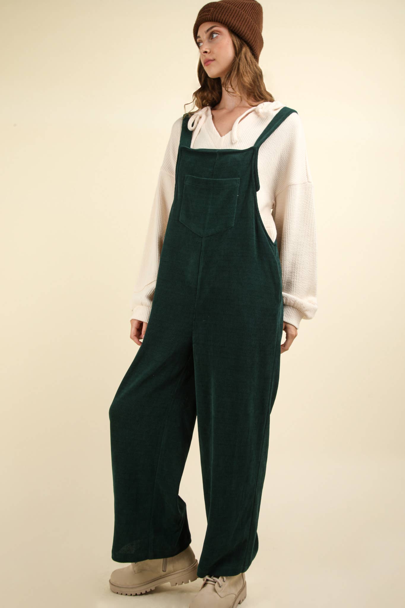 Corduroy Overall Jumpsuit