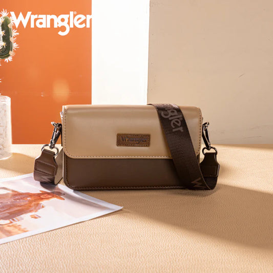 Wrangler Dual Tone Small Crossbody Wallet