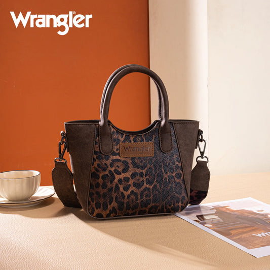 Wrangler Leopard Print Small Tote/Crossbody