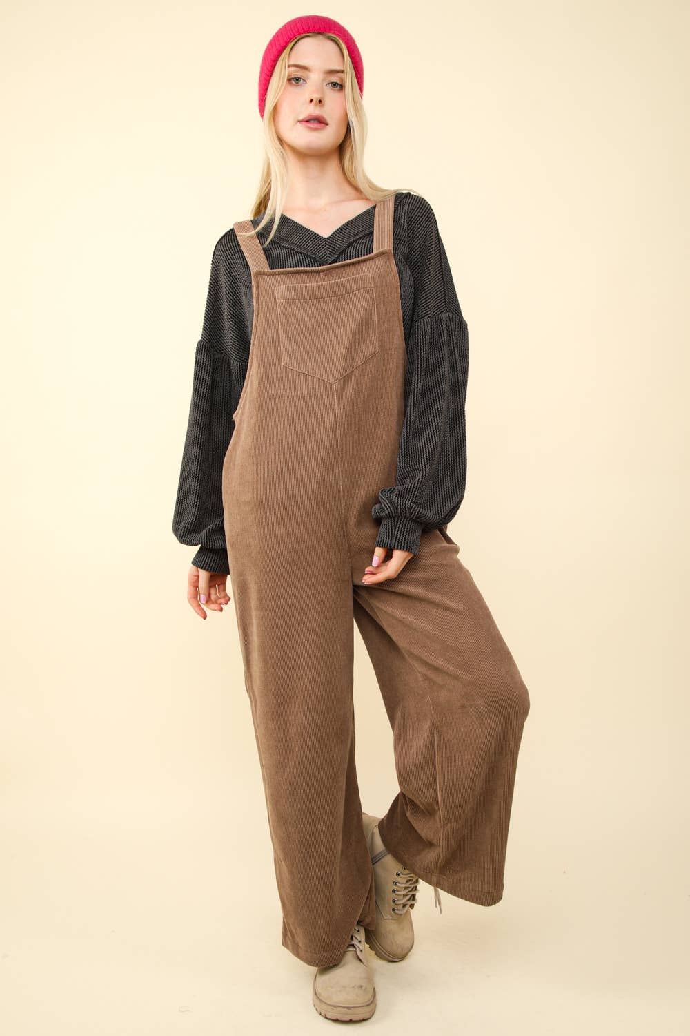 Corduroy Overall Jumpsuit