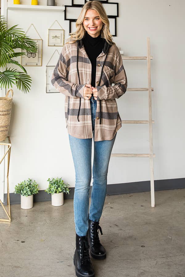 SOFT PLAID SHACKET