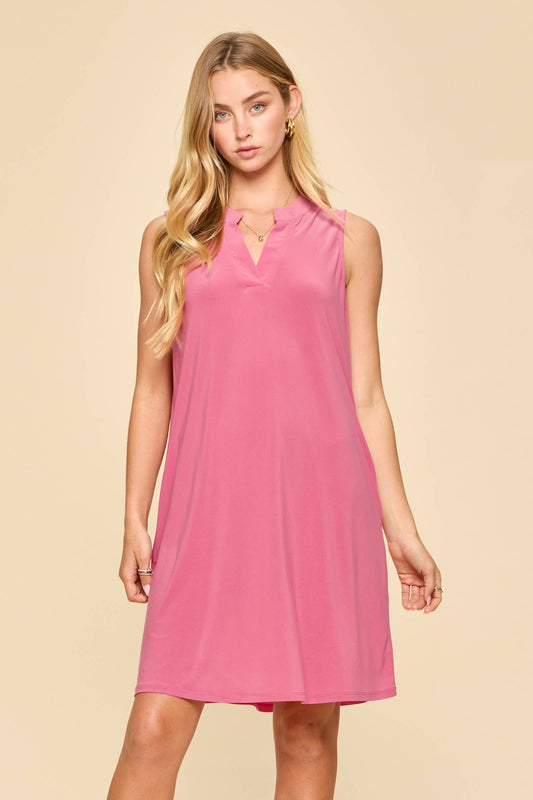 Sleeveless Mandarin Collar Lizzy Dress