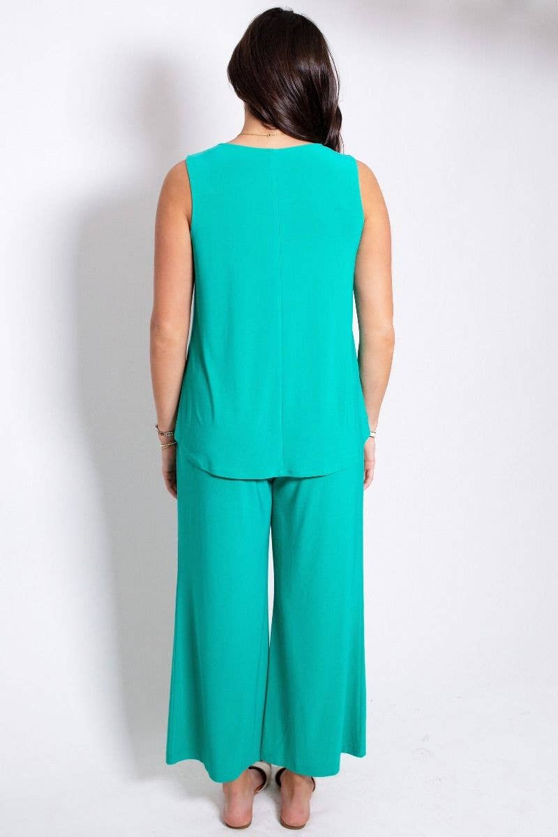 Breezy Solid Summer Two-Piece Set