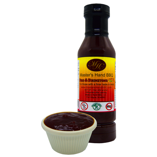 Master's Hand BBQ - Fire and Brimstone BBQ Sauce Jar 16oz