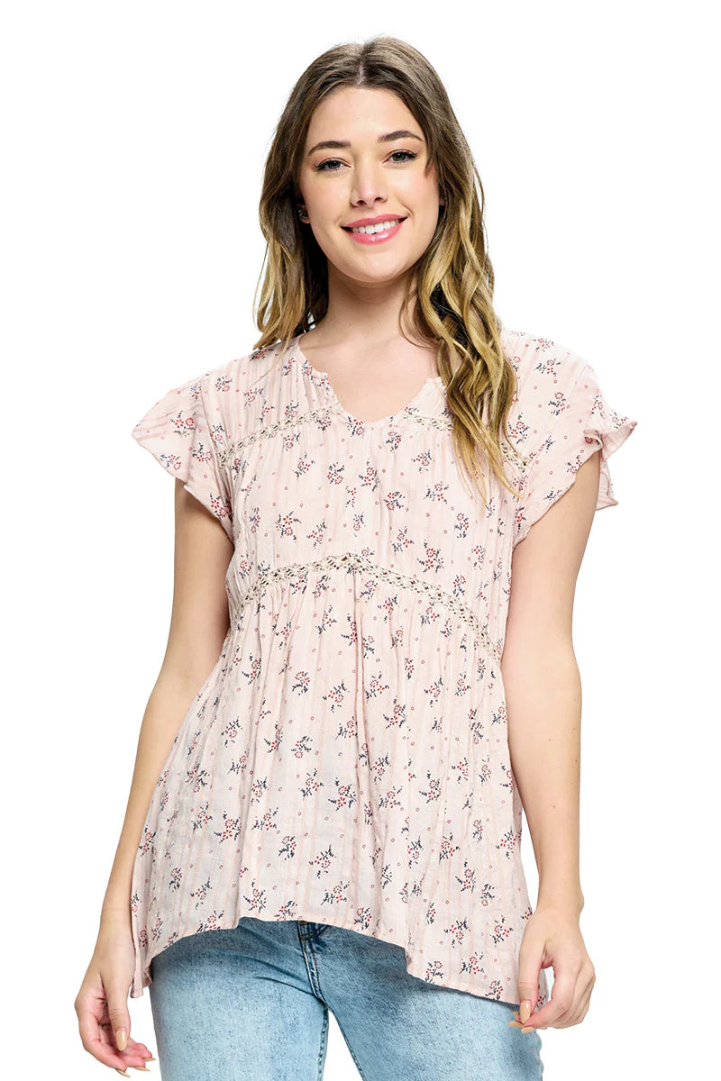 Blouse Floral Blossom Flare