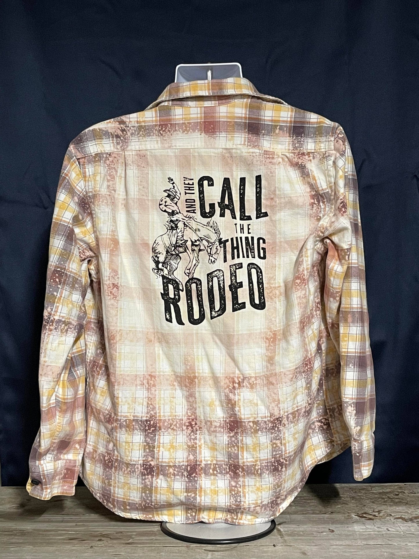 Rodeo Bleached Button Down Shirt