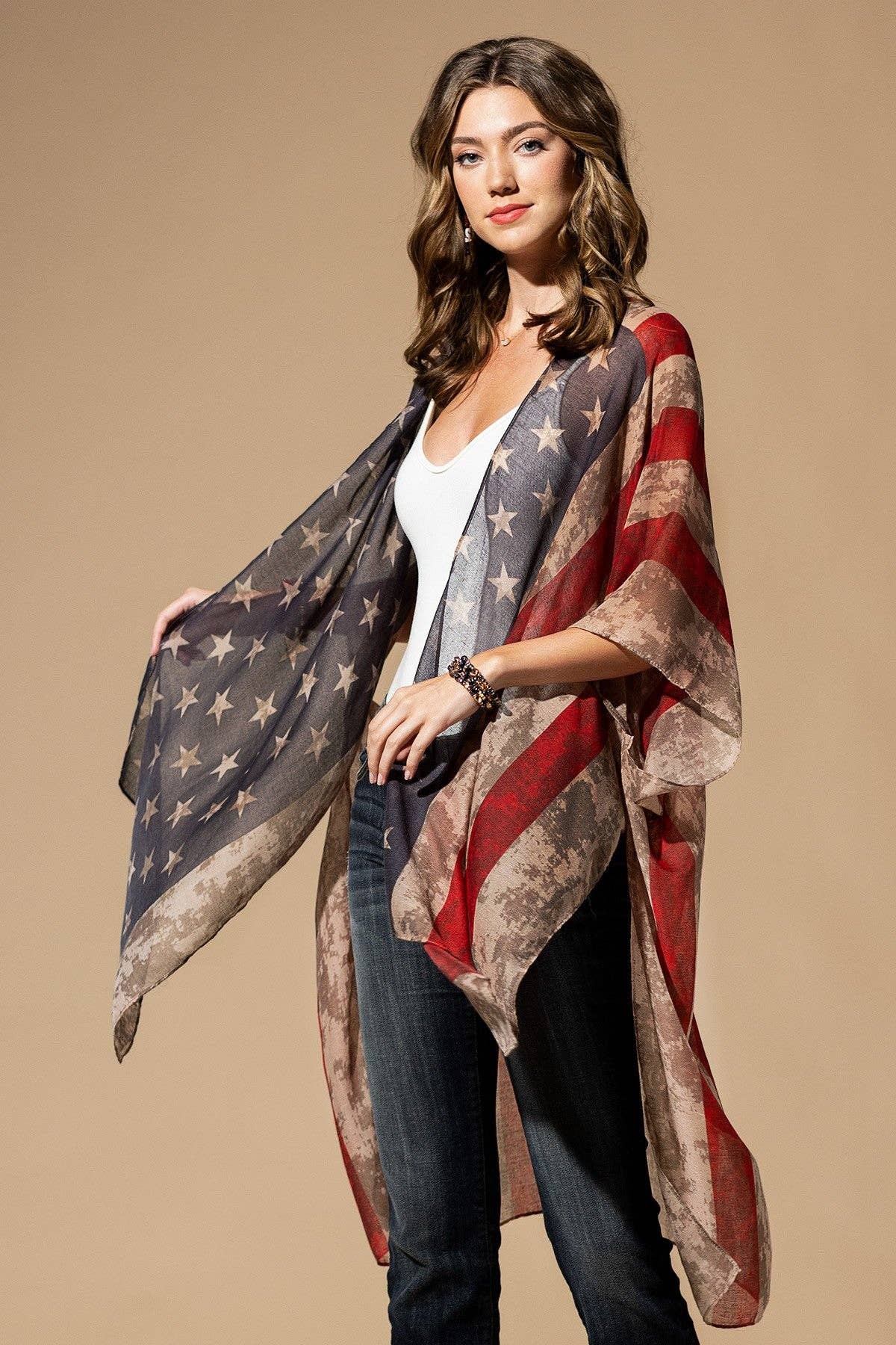 Vintage Stars & Stripes Kimono