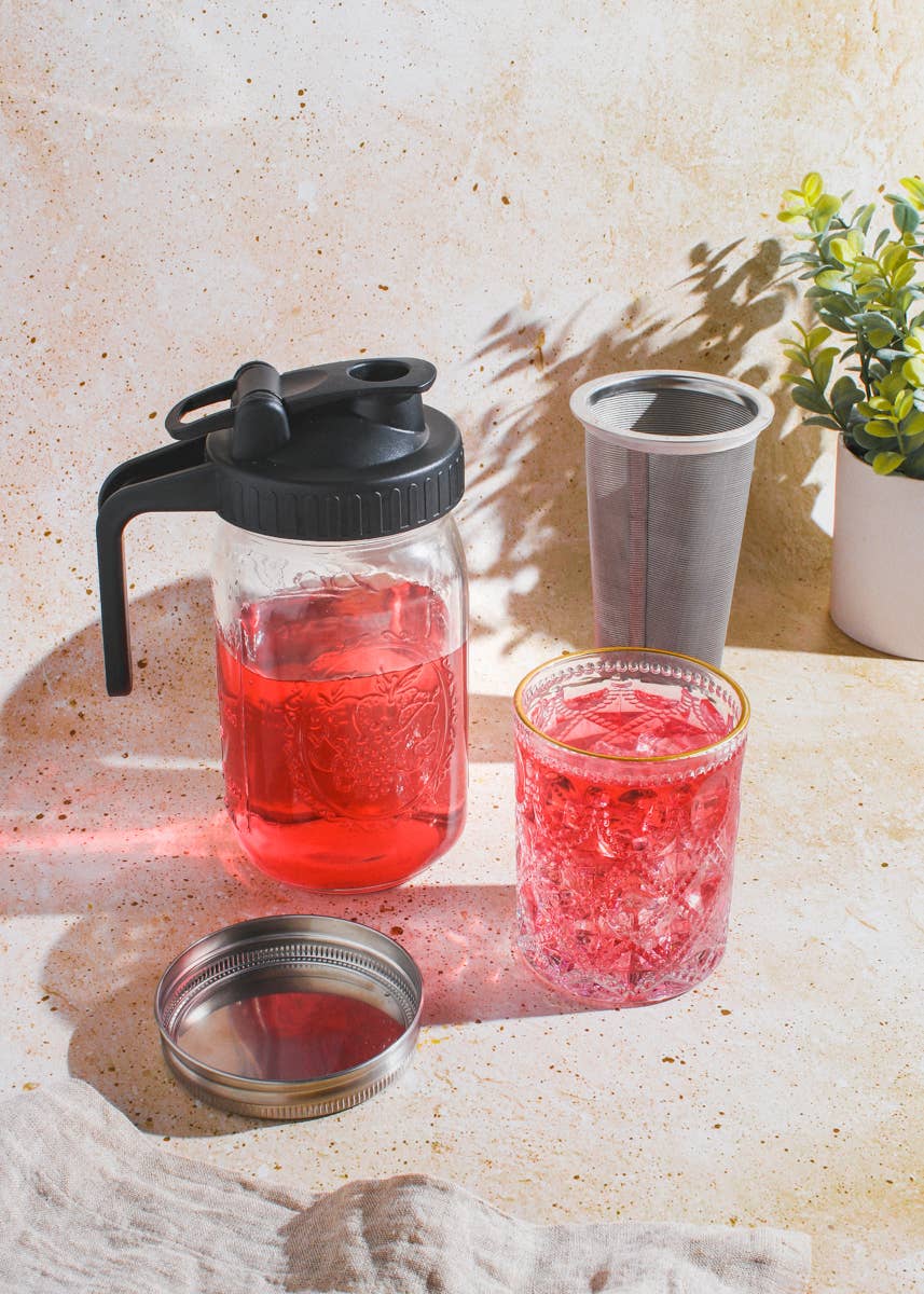 Plum Deluxe Tea - Maison Brew - Cold Brew Iced Tea Mason Jar