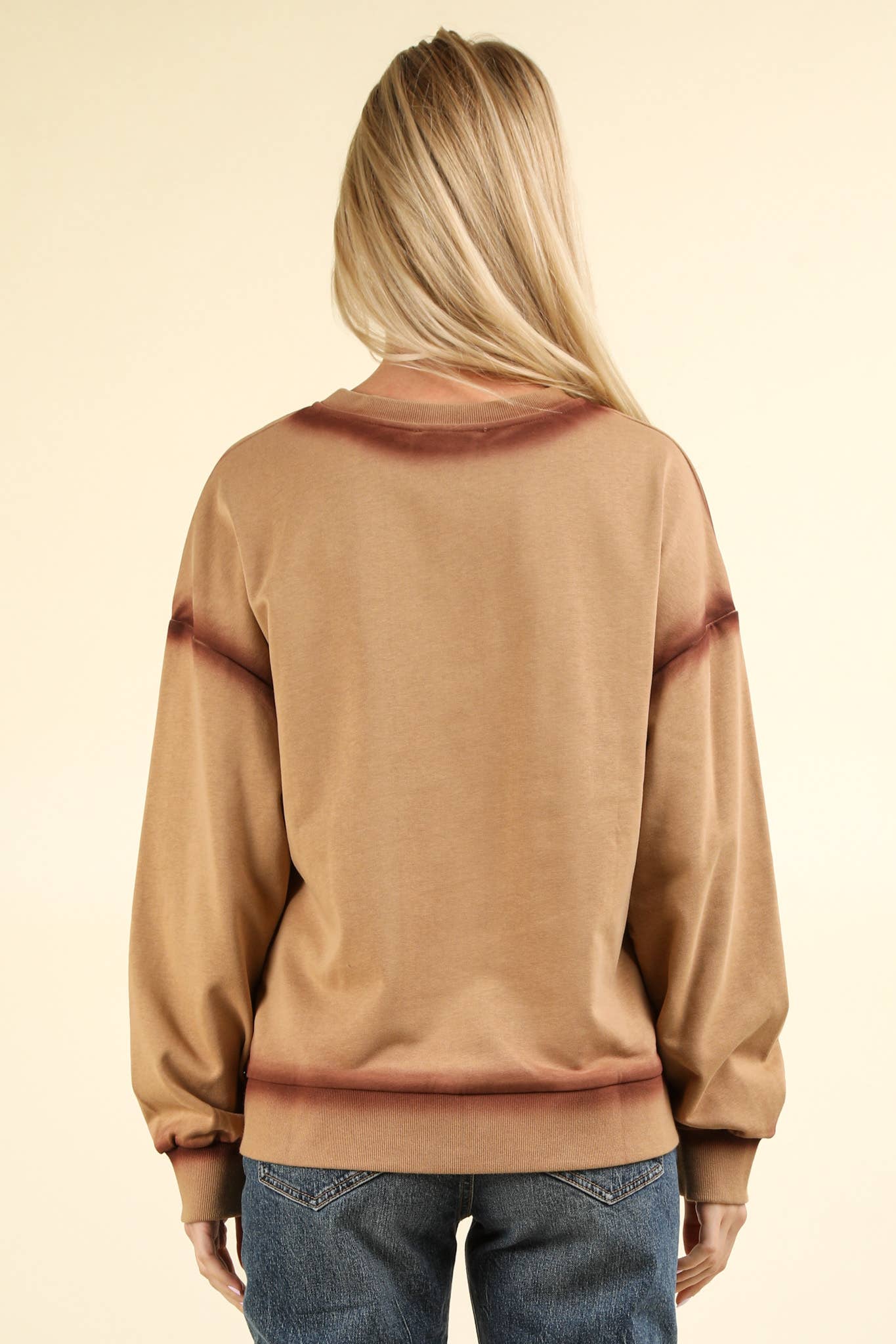 Oversized Sweat Shirt Knit Top