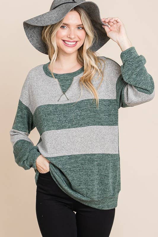 Color Block Casual Top