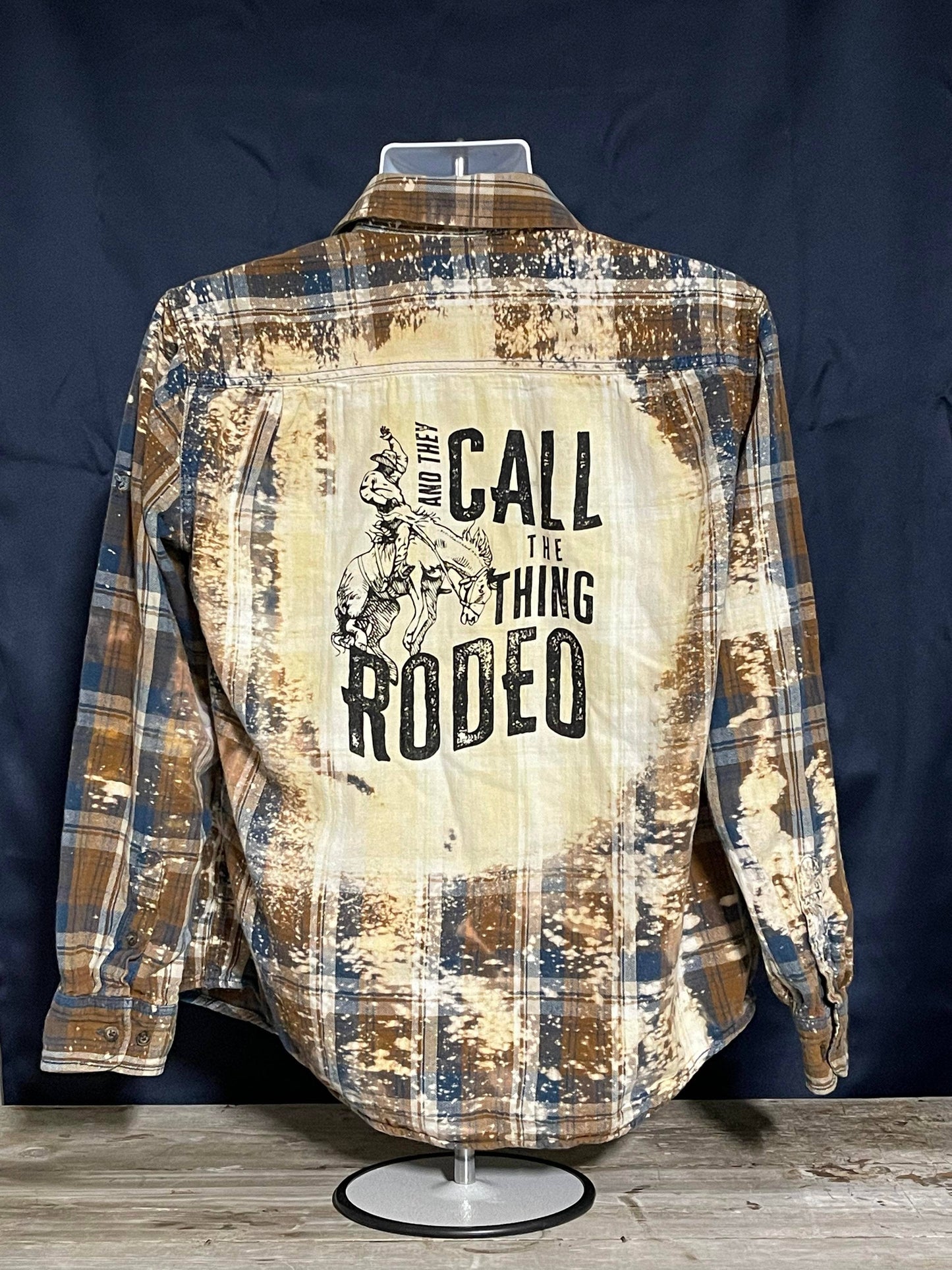 Rodeo Bleached Button Down Shirt