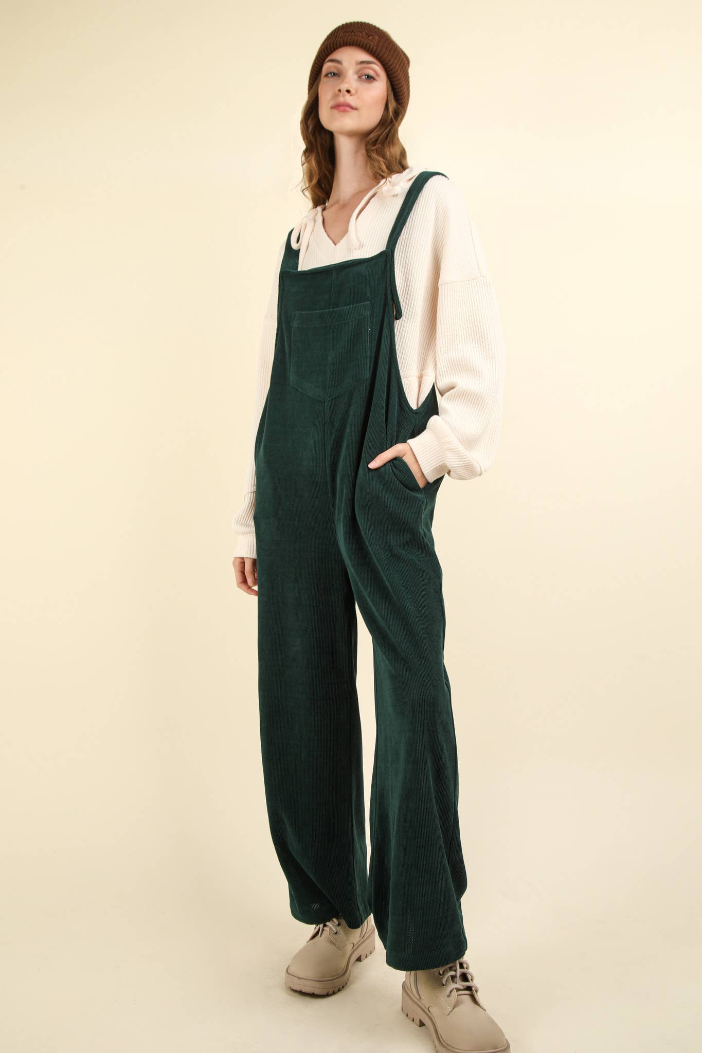 Corduroy Overall Jumpsuit