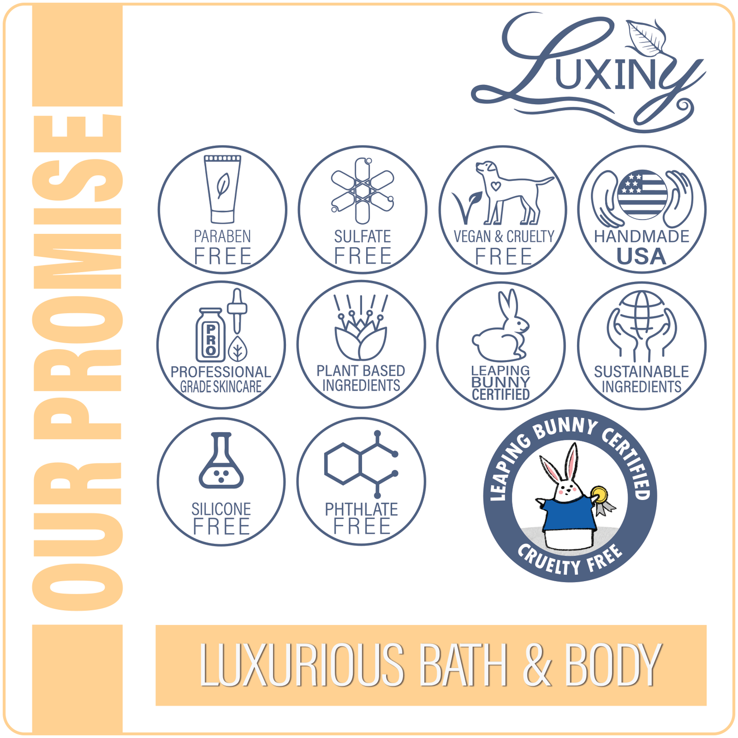 Luxiny Solid Shampoo - 3 in 1 Conditioner, and Body Wash - Bay Rum