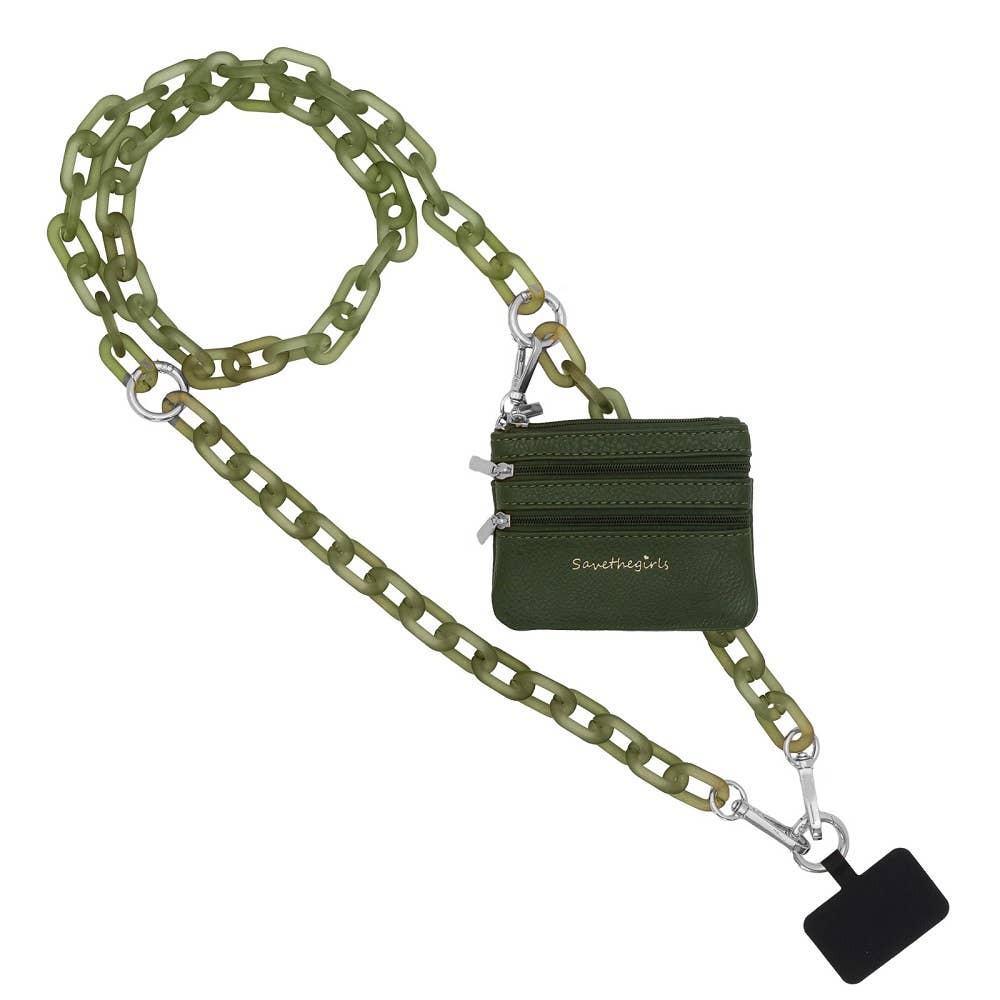 Save The Girls - Clip & Go Crossbody Ice Chain Phone Accessory 