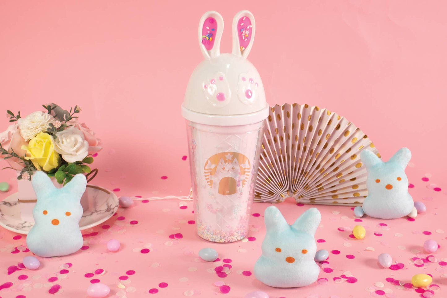 Bewaltz - Sprinkle Rabbit Tumbler: Pink