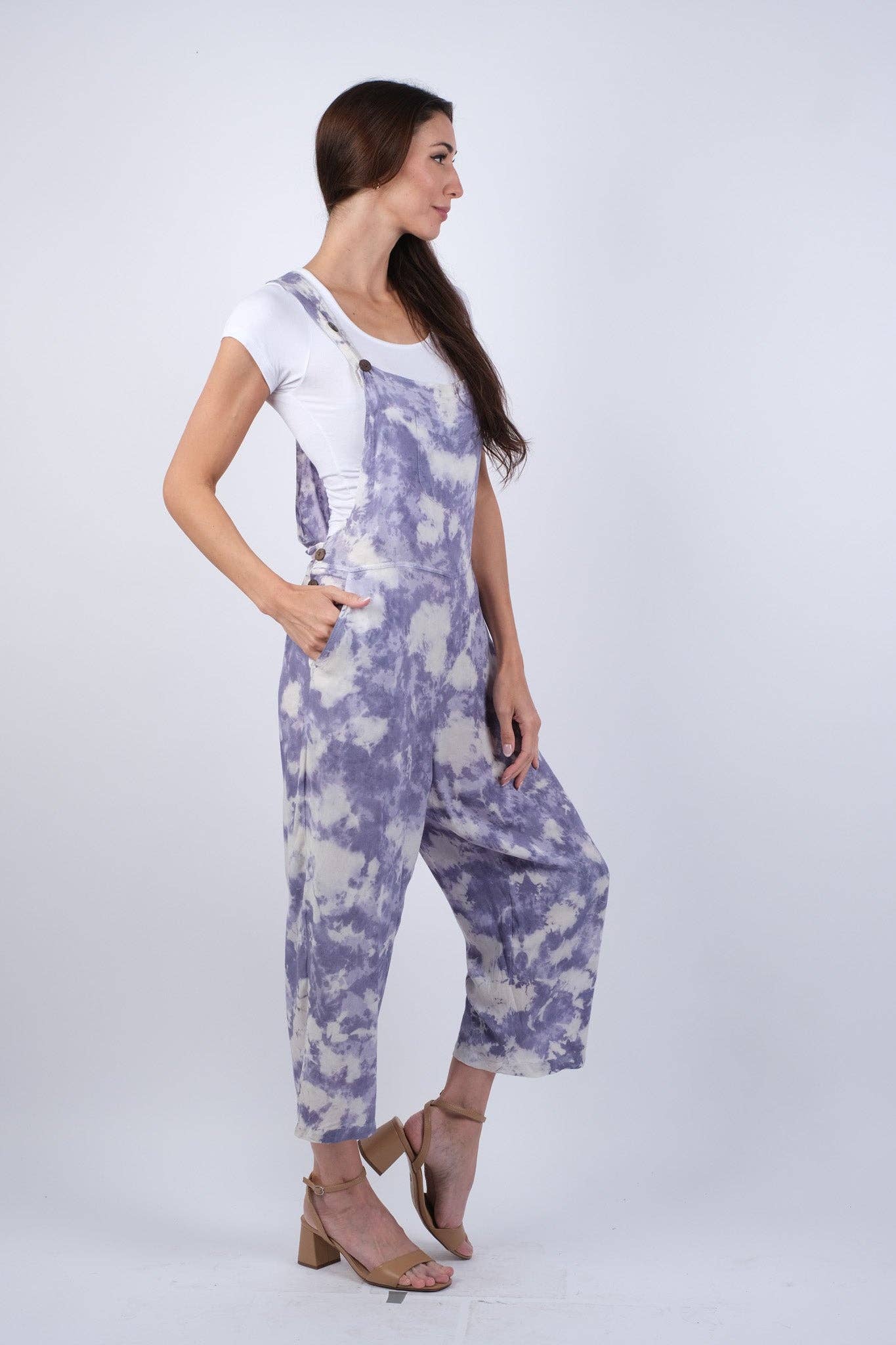Summer Clouds Pastel Overalls