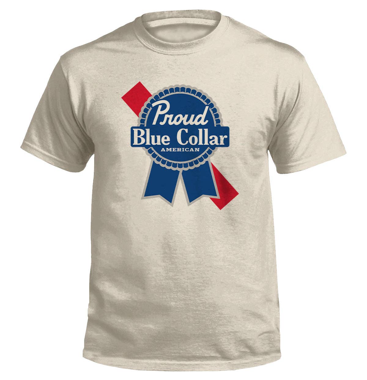 Proud Blue Collar American (Classic): Comfort Colors Pocket Tee / Blue Jean / 2XL