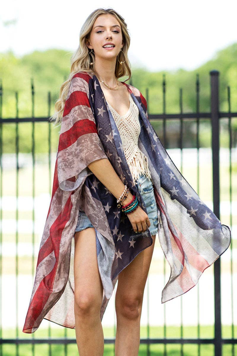 Vintage Stars & Stripes Kimono