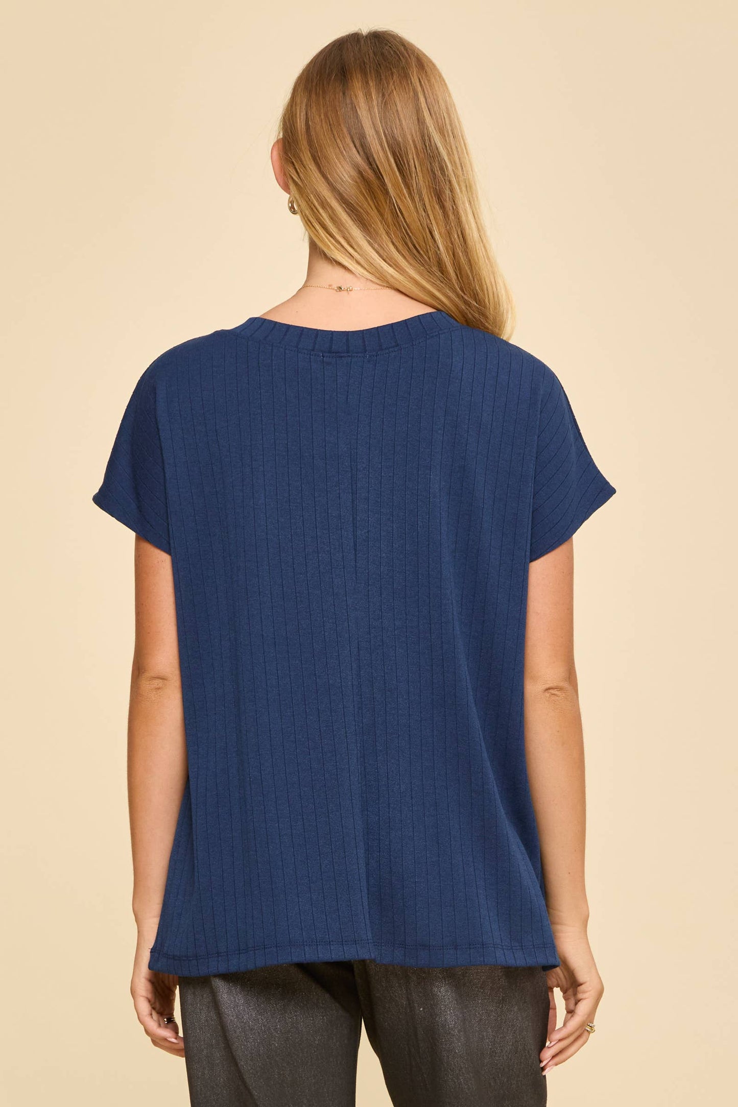 Thick Ribbed Knit Top