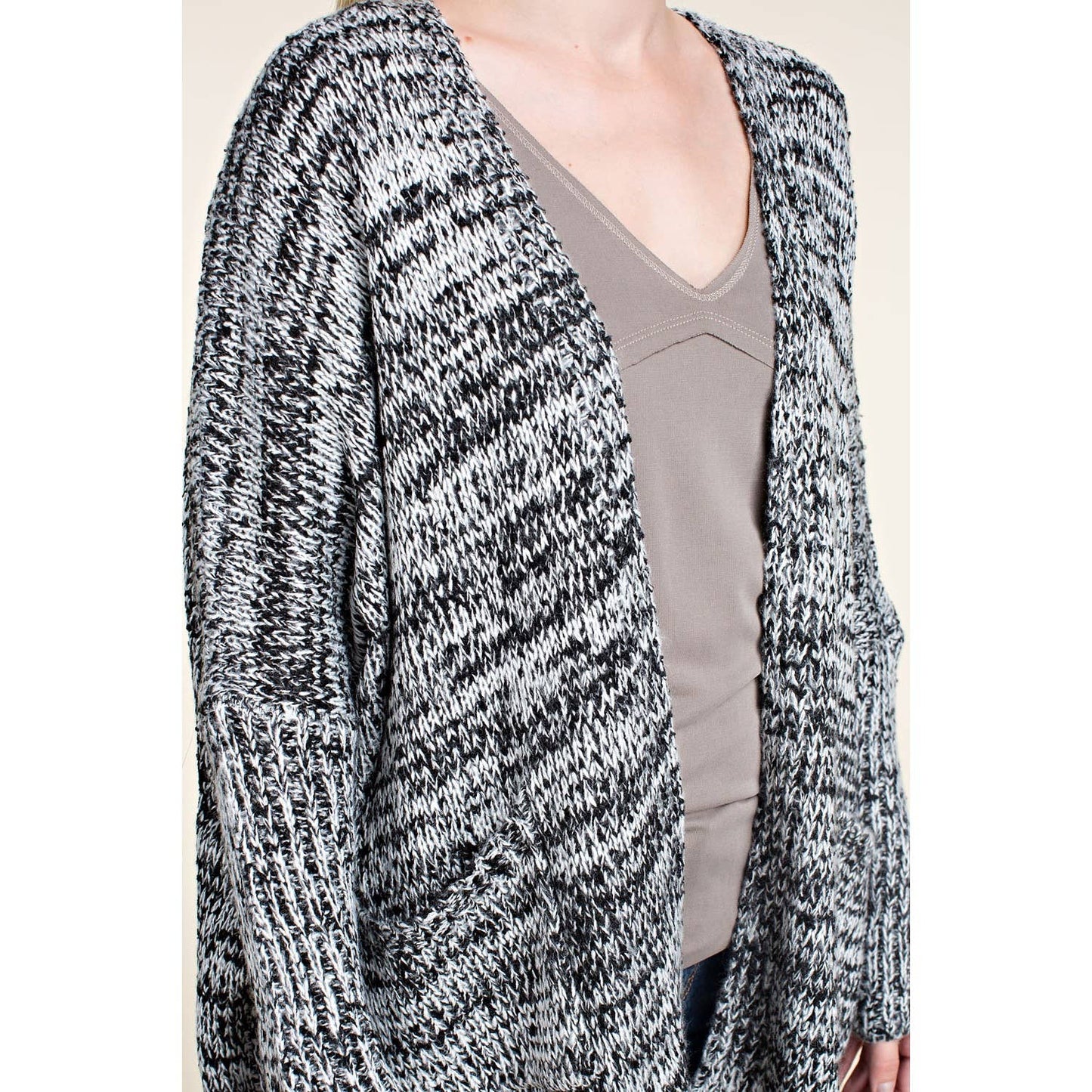 KNIT OPEN CARDIGAN