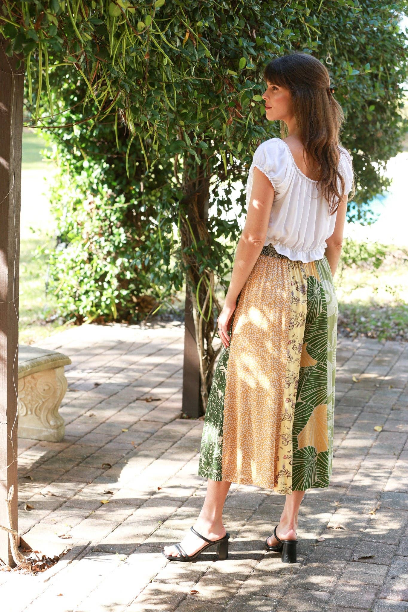 Patchwork Hippie Jungle Dream Palazzo Pants