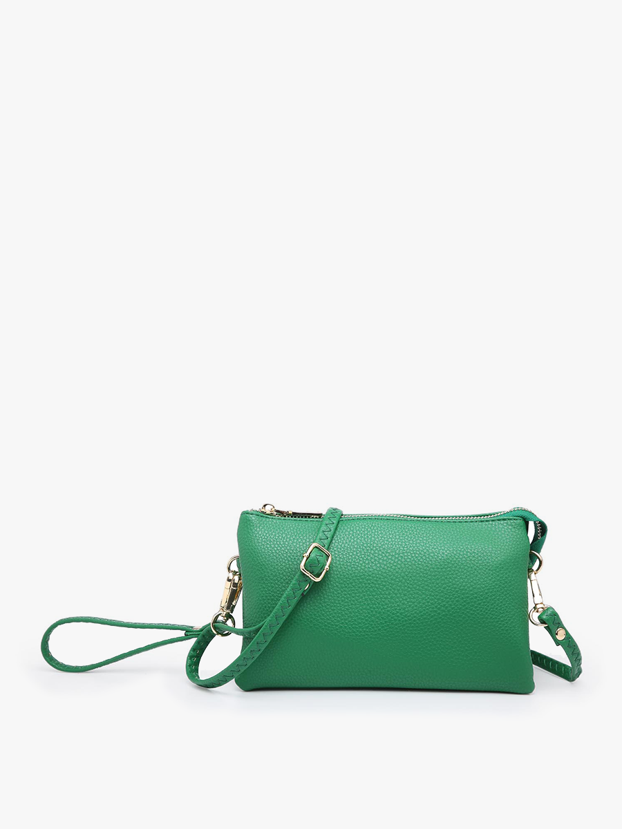 Riley Monogrammable 3 Compartment Crossbody/Wristlet
