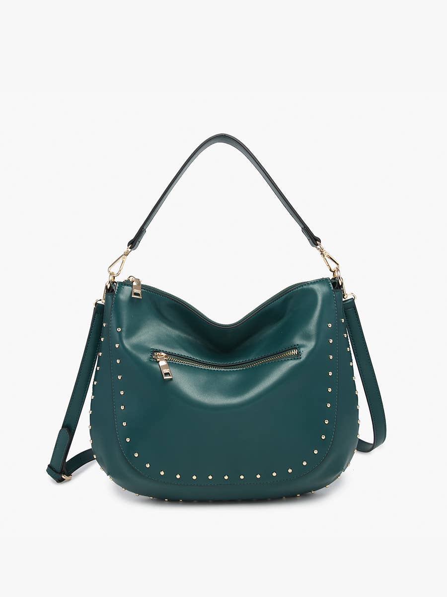 Jen & Co. - Aurelia Studded Hobo Bag – Crossbody Strap | M2630