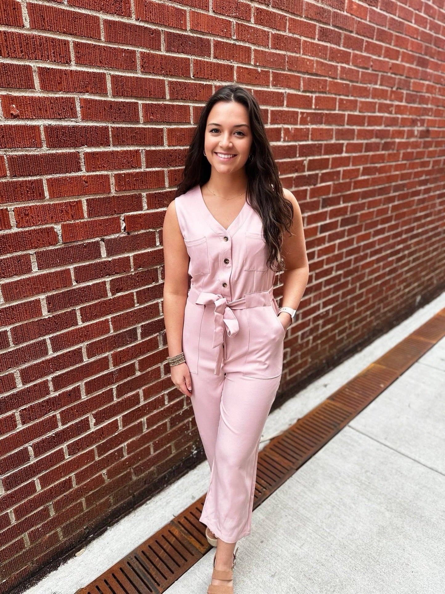 Womens Pink Jumpsuit