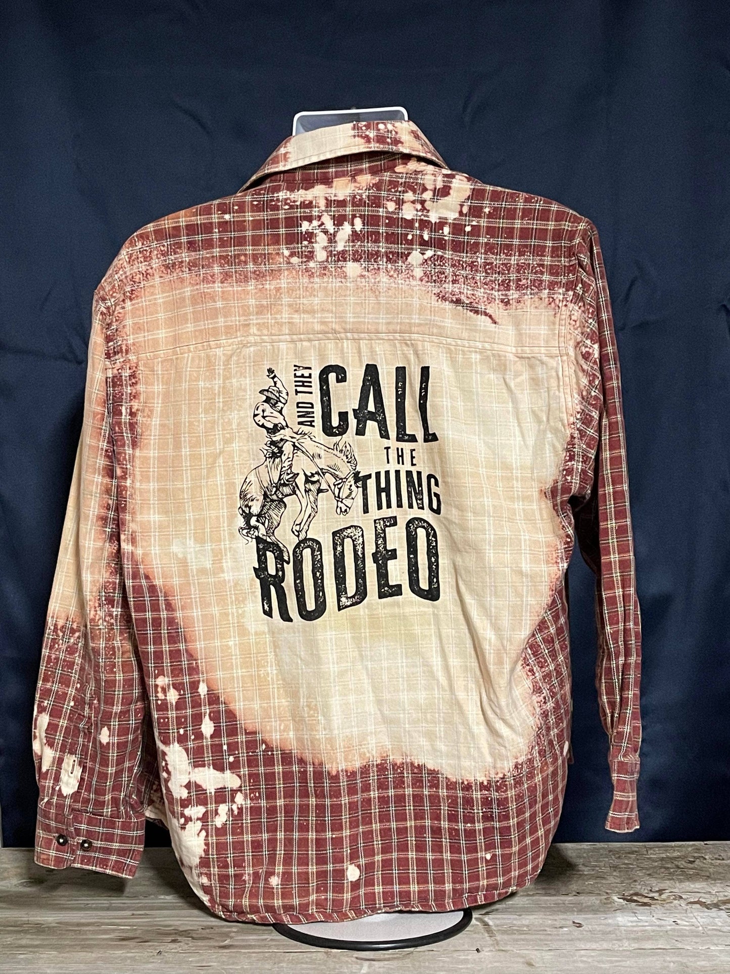 Rodeo Bleached Button Down Shirt