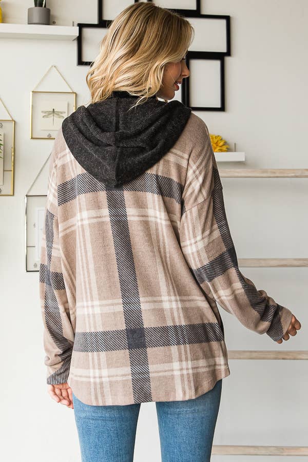 SOFT PLAID SHACKET