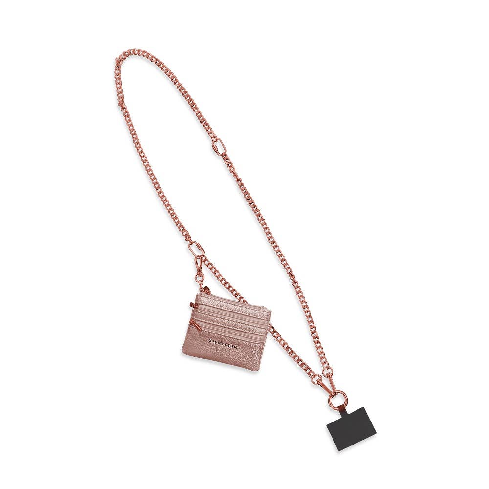 Save The Girls - Clip & Go Crossbody Chain w/Zippered Pouch