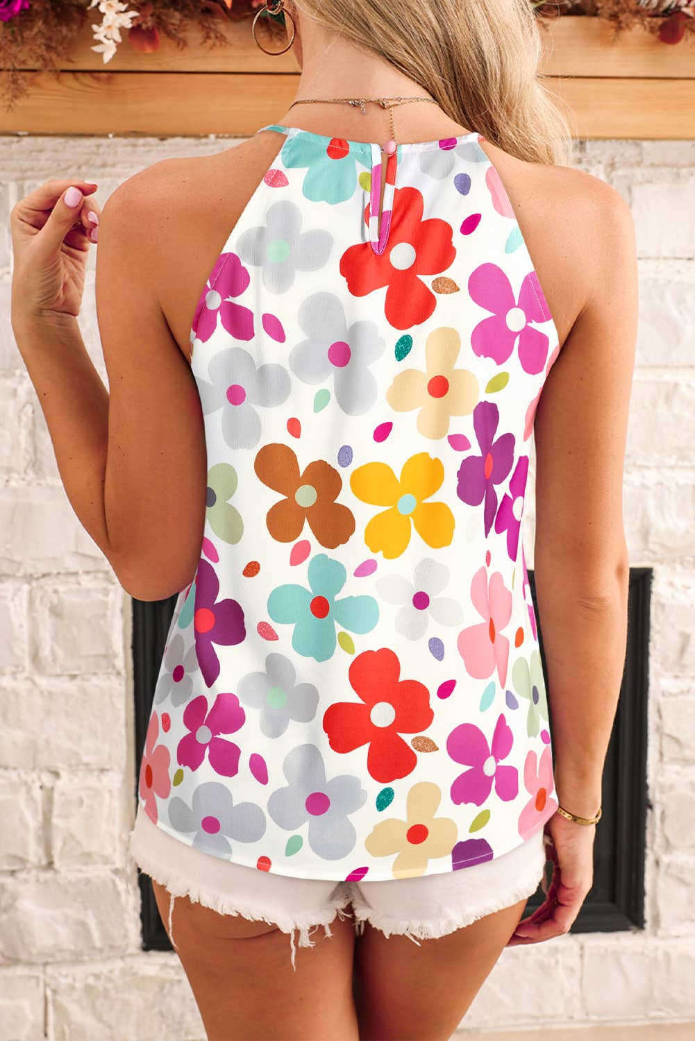 Aapparella - Women Casual Multicolor Floral Print Vest Top | S-XL