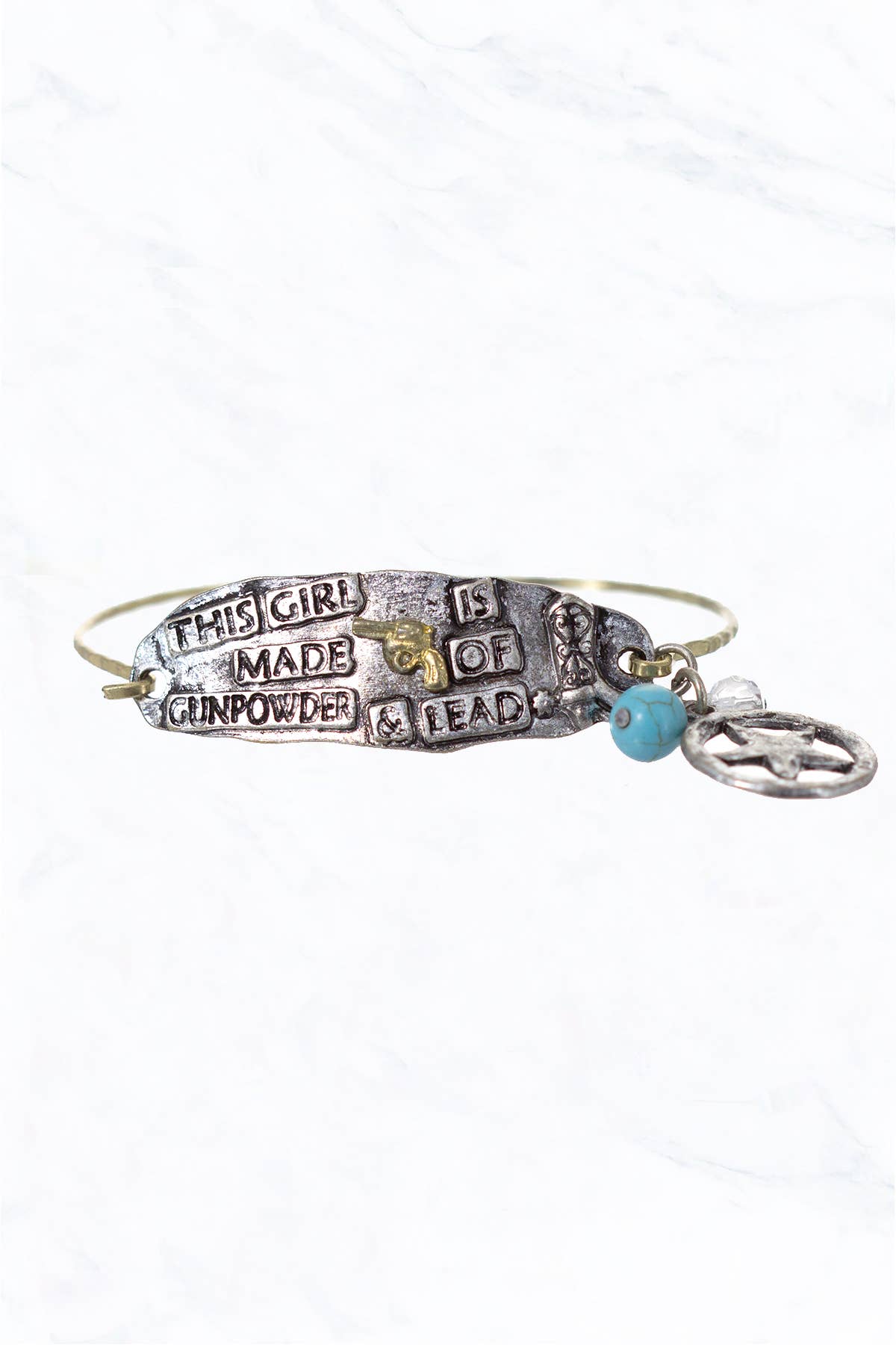 Suzie Q USA - Phrase and Themed Item Charms Latch Bracelet