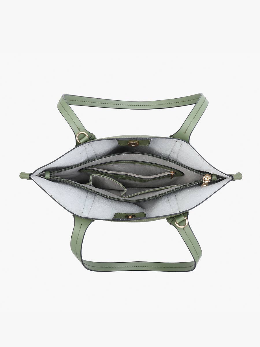 Micah Whipstitch 3-Compartment Tote