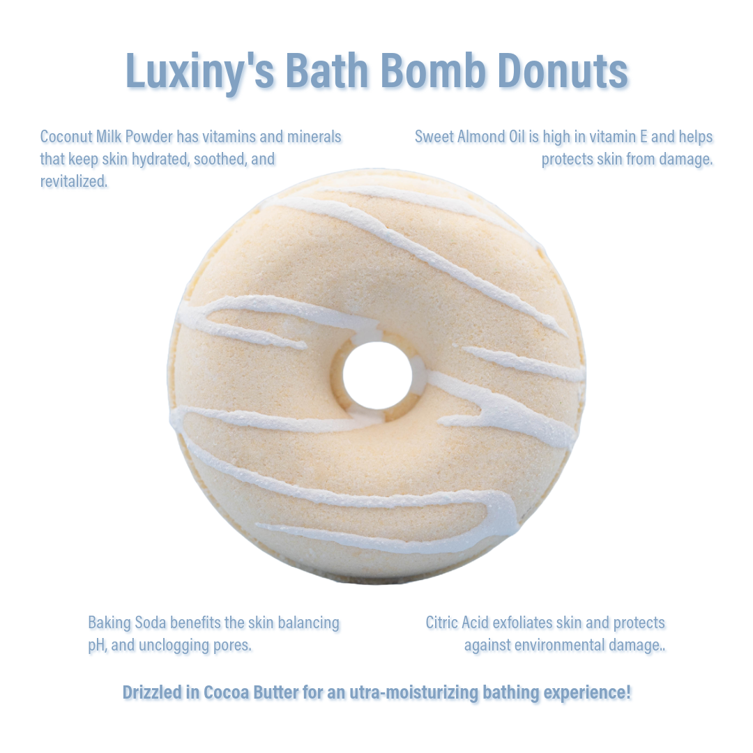 Luxiny Products - Luxurious Bath and Body - Bath Bomb | Donut Shaped Bath Bomb | Vanilla Buttercream