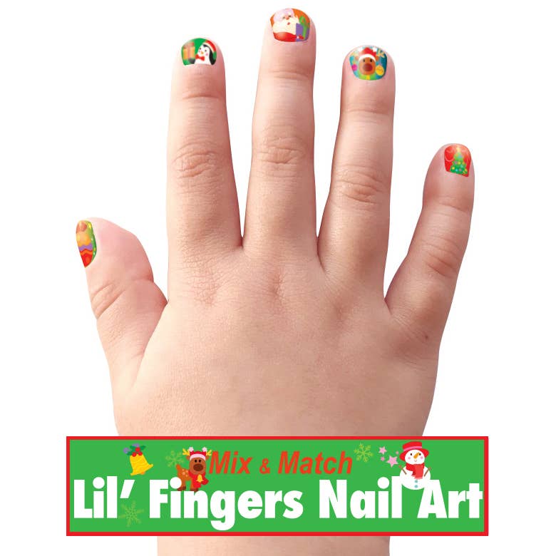 Girl Nation - Lil' Fingers Nail Art for Kids | Holly Jolly Christmas