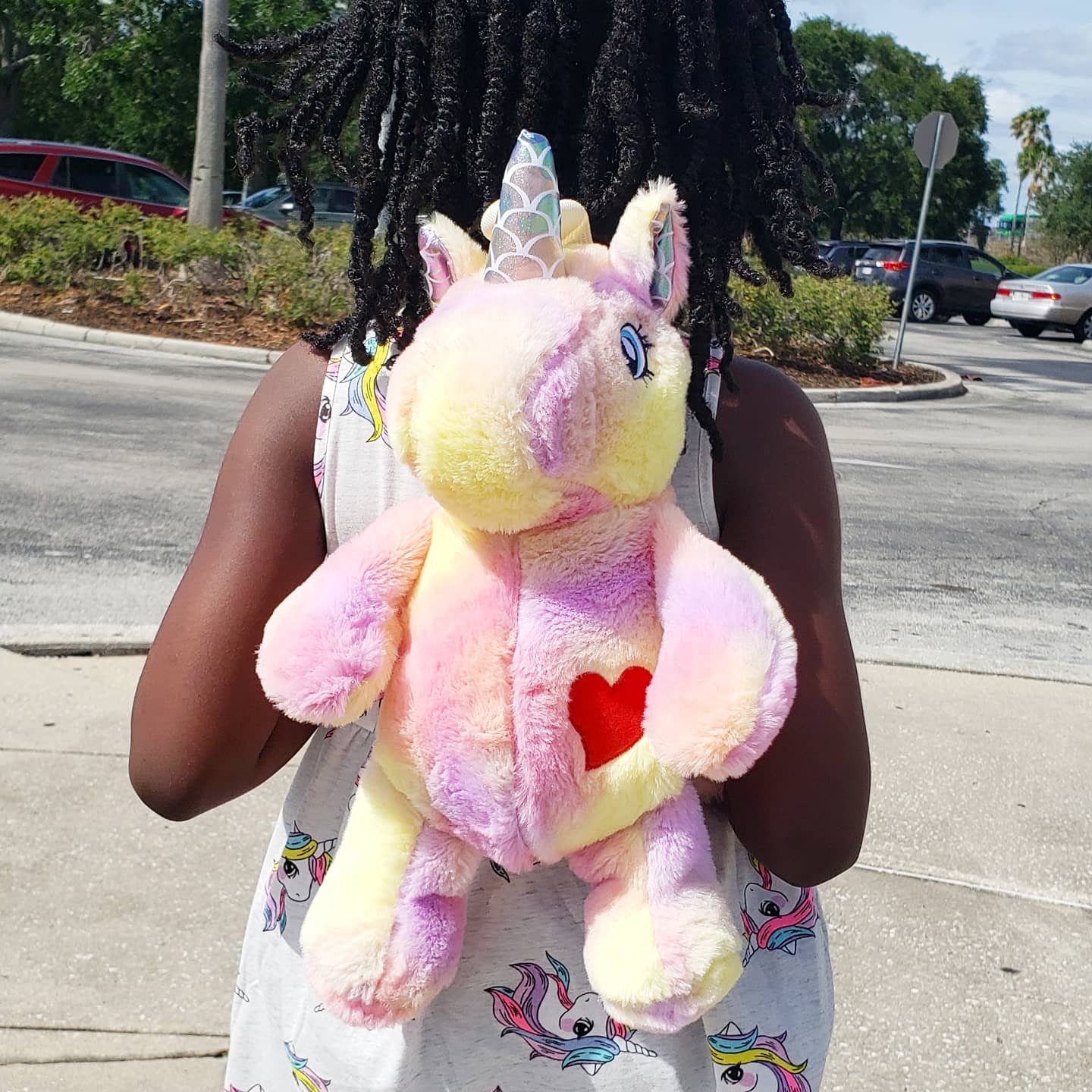 Plushie Heart Unicorn Backpack - Pink 🦄