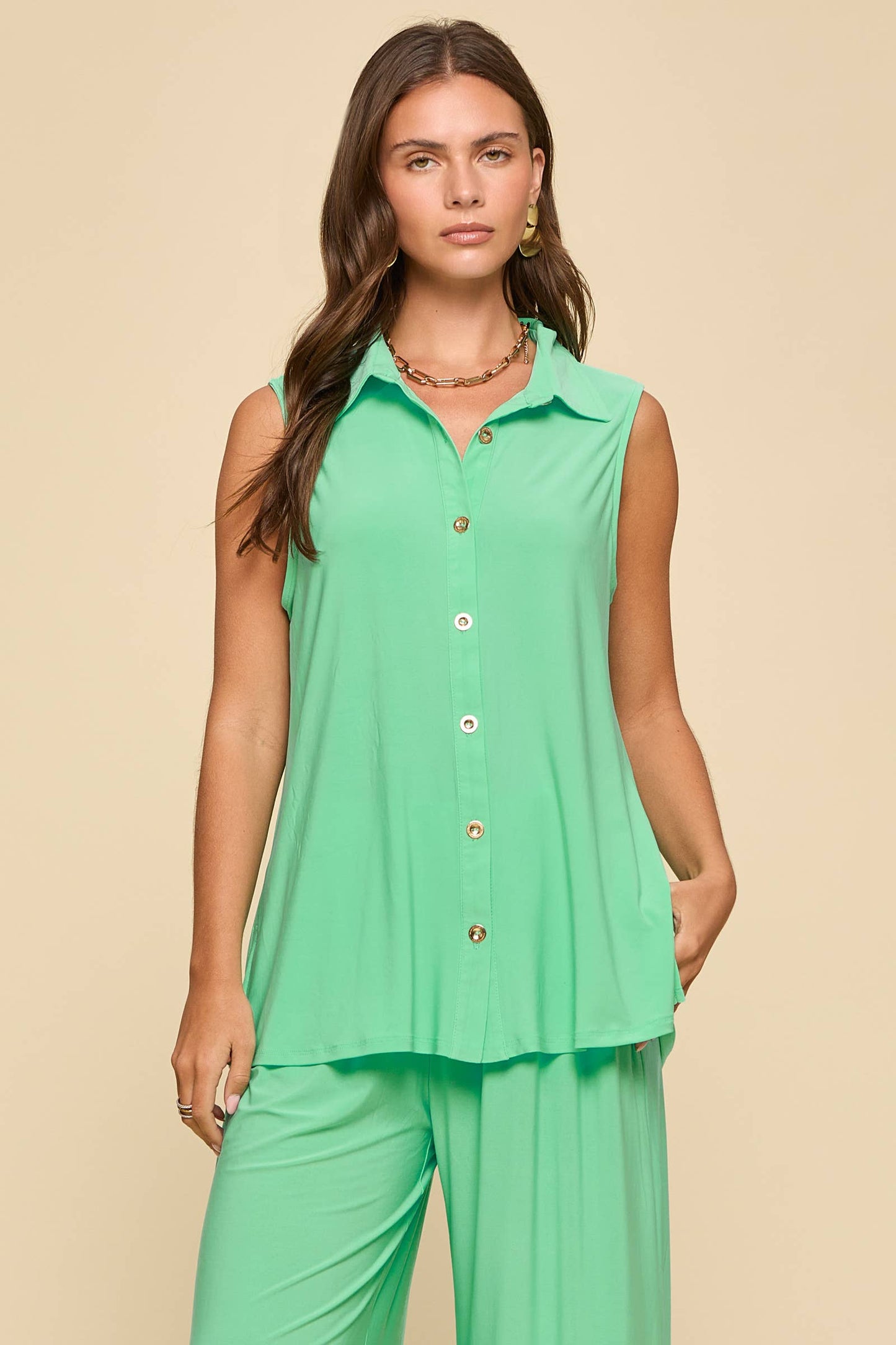2-Piece Tank + Relaxed Pants Resort Wear Set